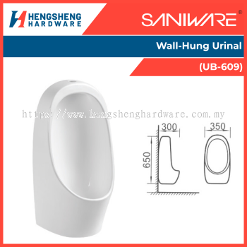 SANIWARE Wall-Hung Urinal (UB-609) | Saniware Products in Selangor