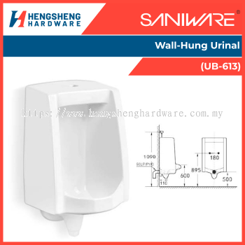 SANIWARE Wall-Hung Urinal (UB-613) | Saniware Products in Selangor