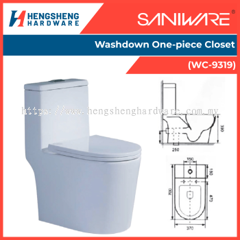 SANIWARE Washdown One-piece Closet (WC-9319) _ Saniware Products in Selangor