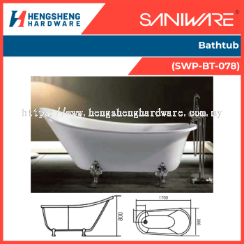 SANIWARE Bathtub (SWP-BT-078) _ Saniware Products in Selangor