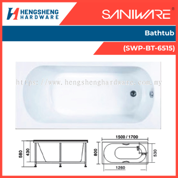SANIWARE Bathtub (SWP-BT-6515) _ Saniware Products in Selangor