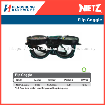 Nietz Picasaf Flip Goggle | Safety Eyewear