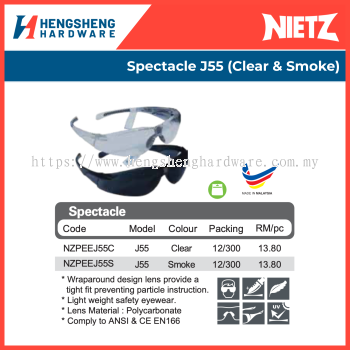 Nietz Picasaf Spectacle J55 (Clear & Smoke) | Safety Eyewear