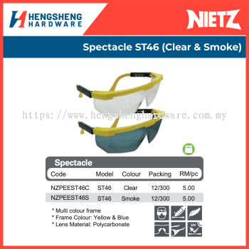 Nietz Picasaf Spectacle ST46 (Clear & Smoke) | Industrial Eyewear