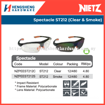 Nietz Picasaf Spectacle ST212 (Clear & Smoke) | Industrial Eyewear