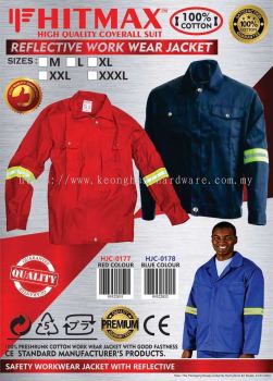 HITMAX Reflective Work Wear Jacket (Blue colour)