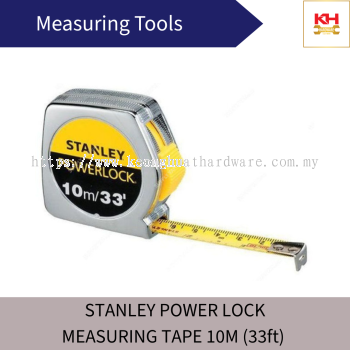STANLEY POWER LOCK Measuring Tape 10M (33ft)