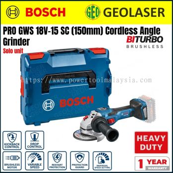Bosch PRO GWS 18V-15 SC Cordless Angle Grinder (150mm)