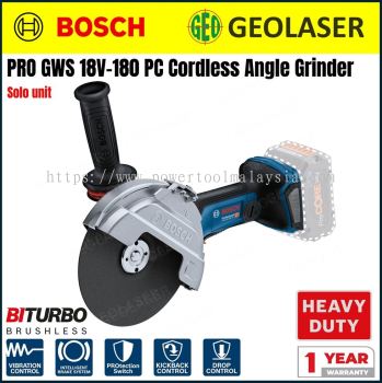 BOSCH PRO GWS 18V-180 P Cordless Angle Grinder