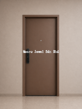 Powder Coated Swing Steel Door (Brown)