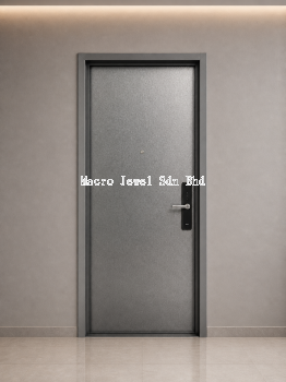 Powder Coated Swing Steel Door (Grey)