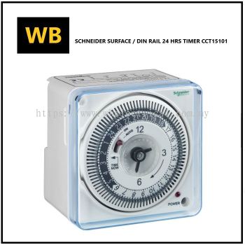 Schneider Surface / DIN Mount 24 Hour Timer Switch with Reverse (CCT15101)