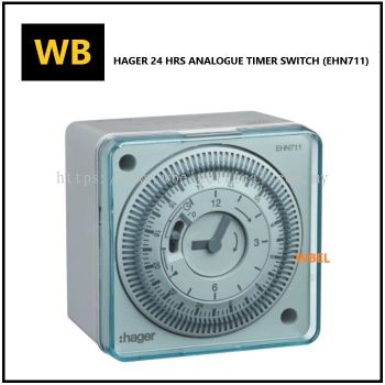 Hager EHN711 24 Hours Analog Time Timer switch (Din Rail-Mounted)