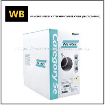 Panduit NetKey CAT5e UTP Copper Cable (NUC5C04BU-C)