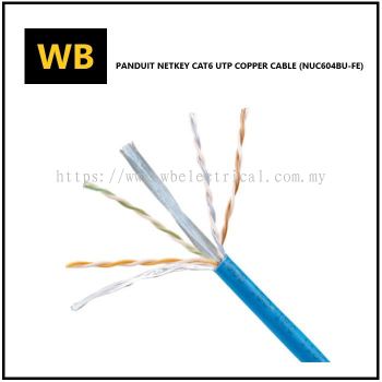 Panduit NetKey CAT6 UTP Copper Cable (NUC604BU-FE)