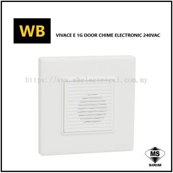 Schneider Vivace E 1 Gang Door Chime, Electronic 240 Vac [KBN31DC_WE_G11]