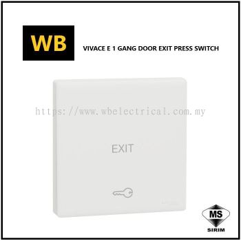 Schneider Vivace E 1 Gang Door Exit Press Switch [KBN31DEP_WE_G11]