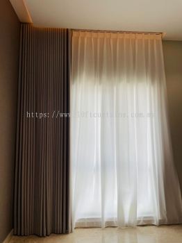 S-Fold and Singapore Pleat Memory Shaping Curtain at Hana Residences Tropicana Aman