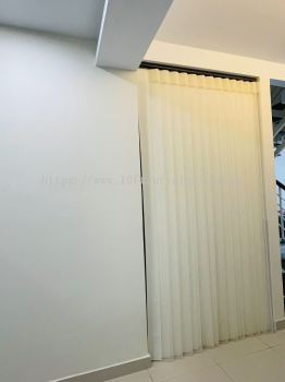 Beige Dream Curtain 3-in-1 Open Doorway System At Ken Kimbaran Residence Shah Alam