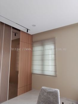 Translucent Roman Blind For Single Panel Bedroom Side Window At Landed Kajang