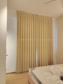 Akemiuchi Colour Prism 001 Singapore Pleat Curtain Close View At BeCentral I-City Airbnb