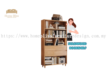 Solid Wood Bookshelf Cabinet BS569