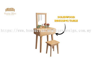 Solid Wood Dressing Table Set DS903