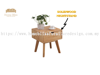Solid Wood Nightstand ST05 