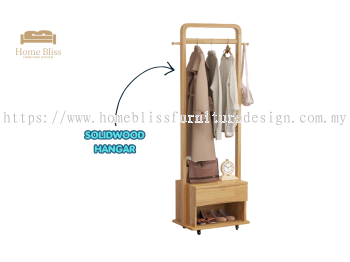 Solid Wood Hanger Rack HGR908