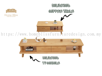 Solid Wood TV Console + Coffee Table | TV02 + CT02