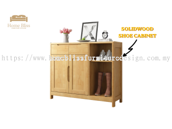 Solid Wood Shoe Cabinet SC223