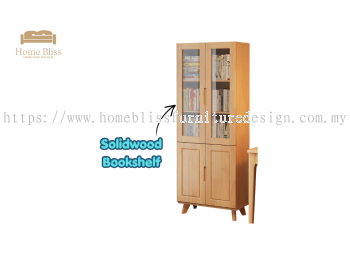 Solid Wood Bookshelf BS509