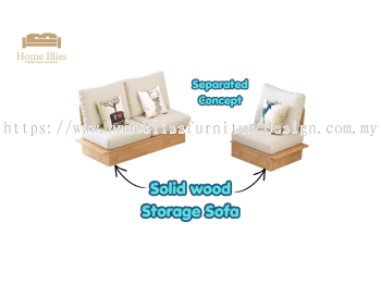 Solid Wood Storage Sofa SF706