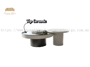 Nested Coffee Table Set 32143-CTBK/WT