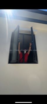 2 In 1 Security Casement Window