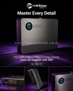 Rainbow DL-PA8.10 10ch DSP with 8ch Class AB Amplifier