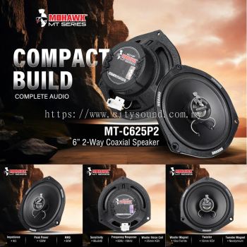 Mohawk MT-C625P2 6 Inch 2-Way Coaxial Speaker