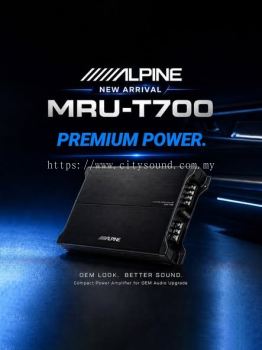 Alpine MRU-T700 2-Channel Power Amplifier