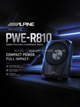 Alpine PWE-R810 High Power Compact Powered Subwoofer