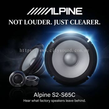 Alpine S2-S65C 6.5 Inch Component 2-Way Speaker