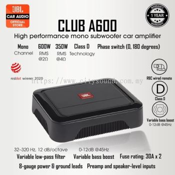 JBL Club A600 Mono Subwoofer Amplifier