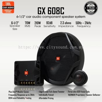 JBL GX 608C 6.5 Inch Component Speaker System