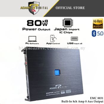 Adams Digital DSP 4 In 8 Out Plug n Play EMC 8831 EMPIRE Series