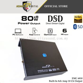 Adams Digital DSP 6 In 10 Out DSD Processor Plug n Play EMC 6810 EMPIRE Series