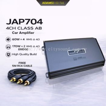 Adams Digital 4 Channel Amplifier Class AB Double PCB Board Car Audio System Jade Series JAP 704