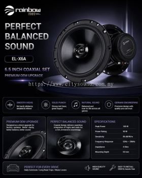 Rainbow EL-X6A 6.5 Inch Coaxial Speaker Set