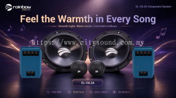 Rainbow EL-C6.2A 6.5 Inch 2-Way Component Speaker Set