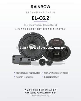 Rainbow EL-C6.2 6.5 Inch Component Speaker Set