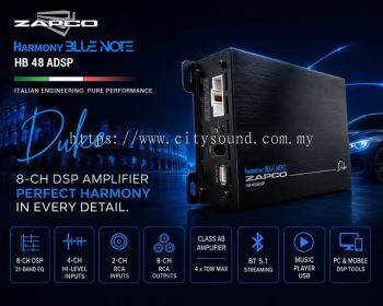 Zapco HB 48 ADSP 8-Channel DSP Amplifier