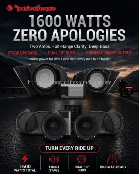 Rockford Fosgate 1600 Watts Motorcycle Audio Stage Upgrade System